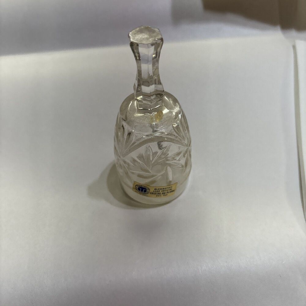 Vintage Bleikristall Winterhalder Lead Crystal Gllass Bell Made in Germany